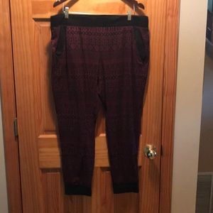 Red & Black joggers, size XL from No Boundaries